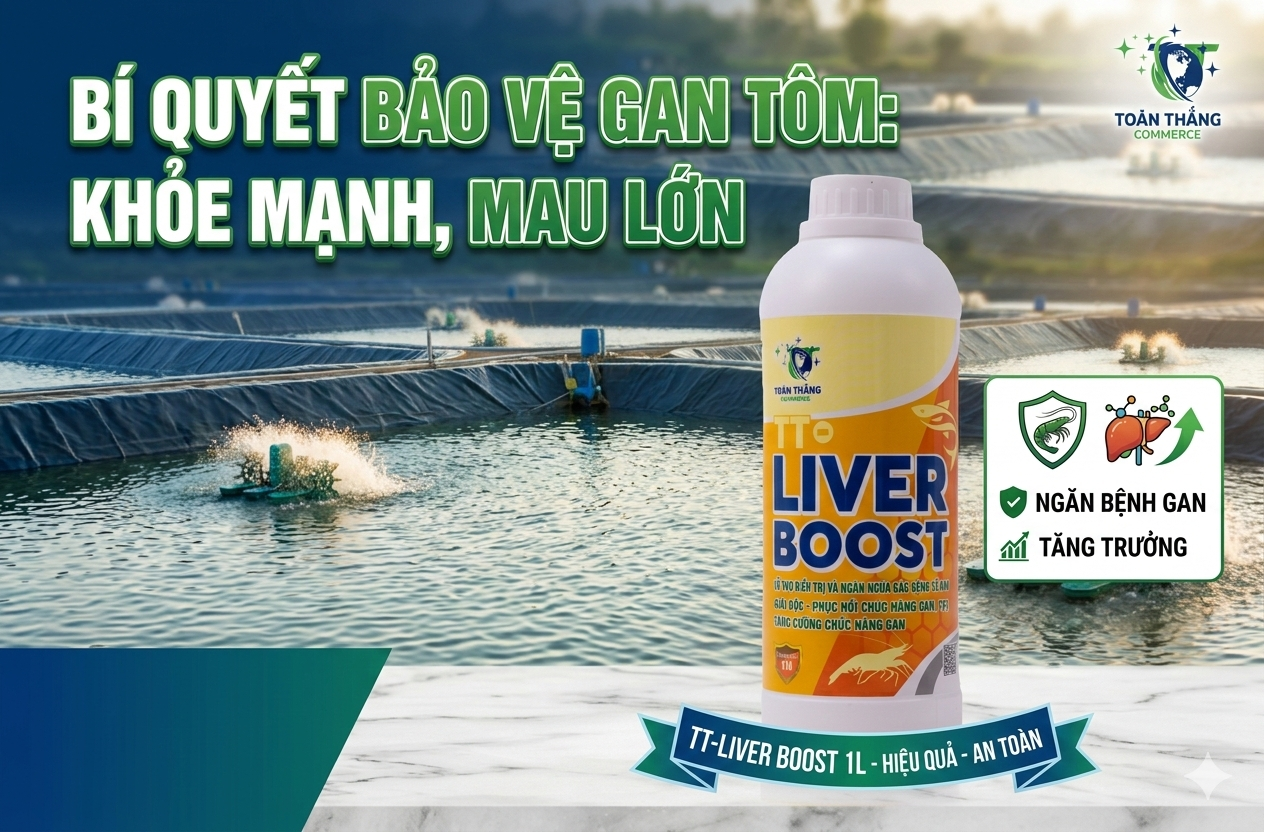 Thuốc Ngăn Ngừa Bệnh Gan Cho Tôm Hiệu Quả - TT-Liver Boost